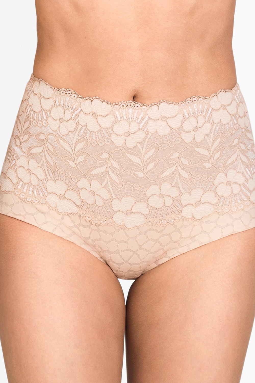 Große Größen Jacquard & Lace Miederhose, Damen, braun, Größe: 48, Synthetische Fasern/Elasthan, Happy Size DE Women Große Größen Jacquard & Lace Miederhose, Damen, braun, Größe: 48, Synthetische Fasern/Elasthan, Happy Size DE Women von Miss Mary of Sweden