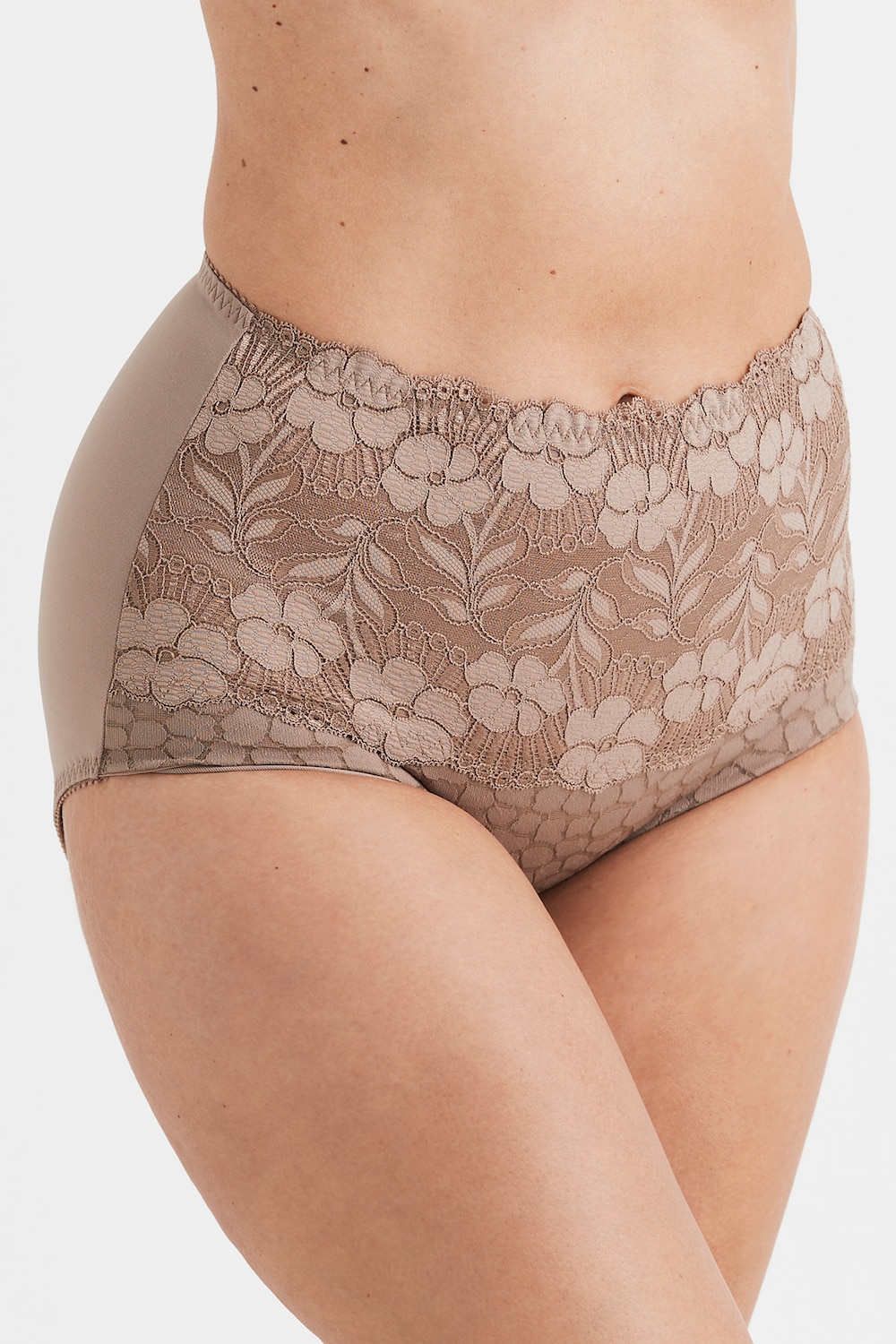 Große Größen Jacquard & Lace Miederhose, Damen, braun, Größe: 48, Synthetische Fasern/Elasthan, Happy Size Women Große Größen Jacquard & Lace Miederhose, Damen, braun, Größe: 48, Synthetische Fasern/Elasthan, Happy Size Women von Miss Mary of Sweden