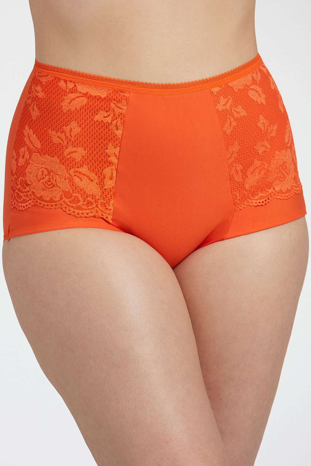 Große Größen Lovely Lace Miederhose, Damen, orange, Größe: 50, Baumwolle/Elasthan/Synthetische Fasern, Happy Size DE Women von Miss Mary of Sweden