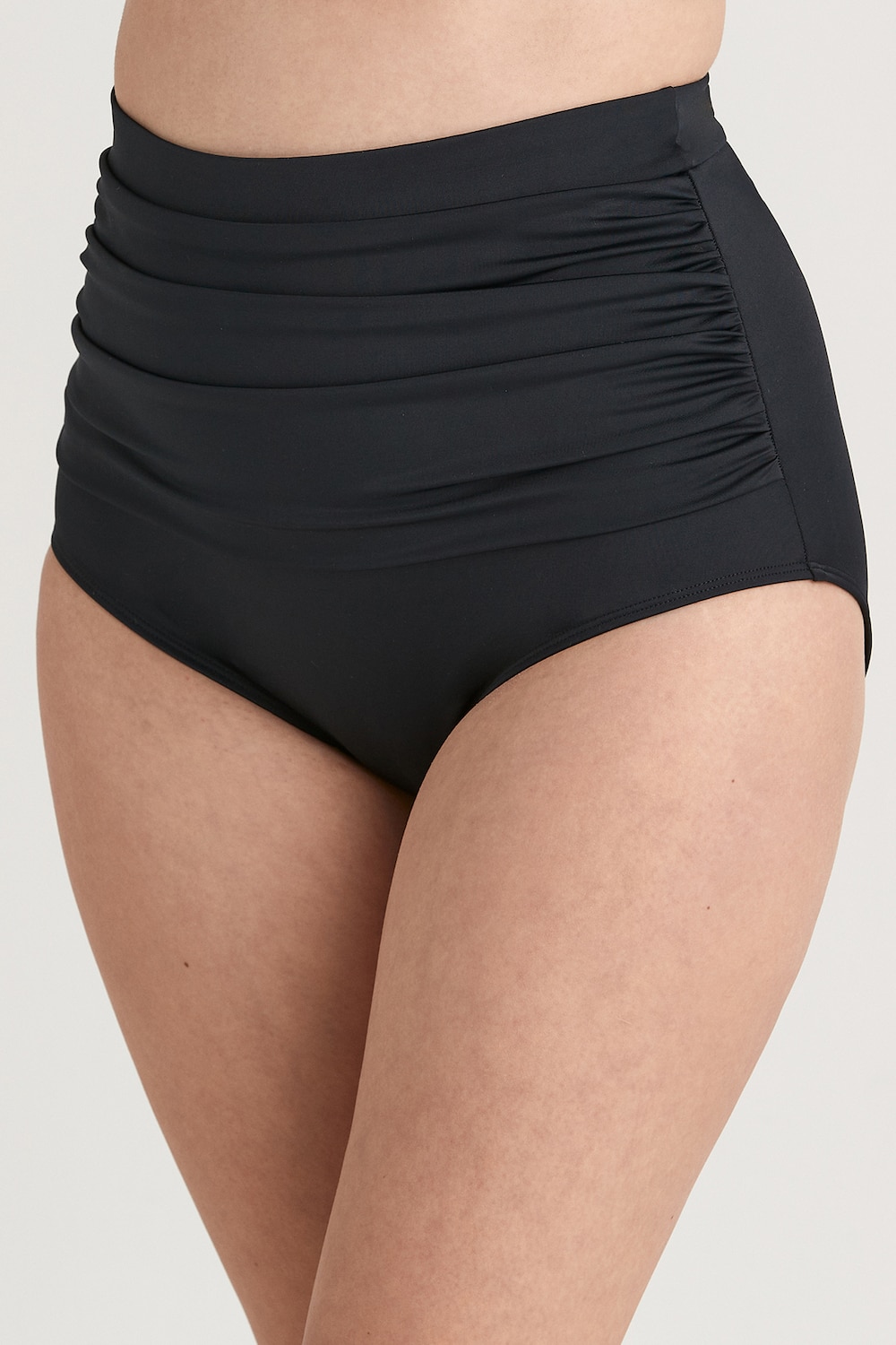 Große Größen Maya Bikinihose hohe Taille, Damen, schwarz, Größe: 44, Synthetische Fasern/Elasthan, Happy Size DE Women von Miss Mary of Sweden