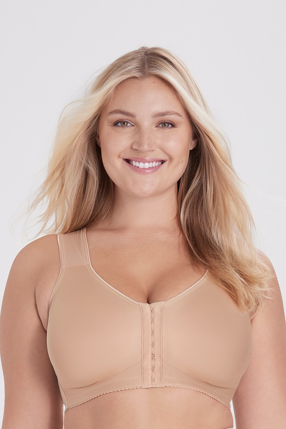 Große Größen Nova BH mit Vorderverschluss, Damen, braun, Größe: 105G, Synthetische Fasern/Polyester, Happy Size DE Women Große Größen Nova BH mit Vorderverschluss, Damen, braun, Größe: 105G, Synthetische Fasern/Polyester, Happy Size DE Women von Miss Mary of Sweden
