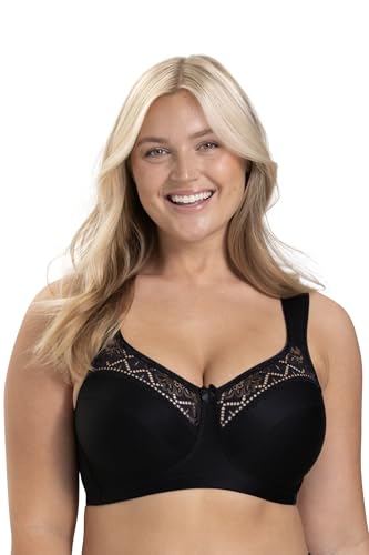 Miss Mary of Sweden Breeze BH ohne Bügel – weiche Spitze, leicht, volle Abdeckung 100G Schwarz von Miss Mary of Sweden