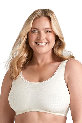 Miss Mary of Sweden Bügelloses BH-Tanktop Curly Relax Breite gepolsterte Komfortträger 75B Champagne von Miss Mary of Sweden