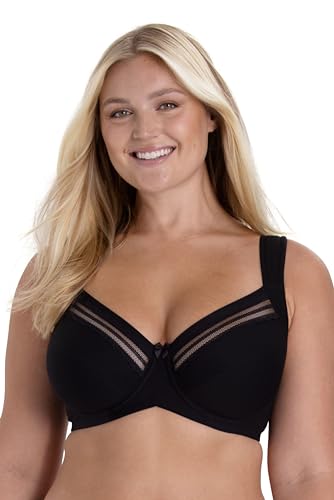 Miss Mary of Sweden Essence Bügel-BH aus Baumwolle mit Spitzendetails 80G Schwarz von Miss Mary of Sweden