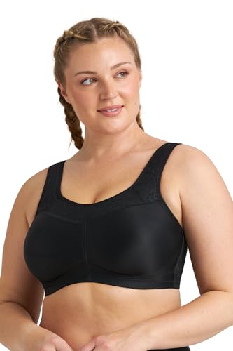 Miss Mary of Sweden Exhale Comfort Bügel-BH – leicht, atmungsaktiv, ungepolsterte Cups 85E Schwarz von Miss Mary of Sweden
