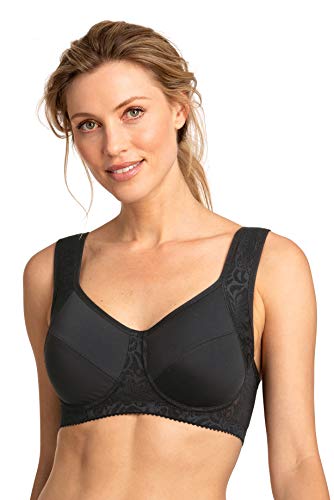 Miss Mary of Sweden Exhale Sport-BH mit Bügel für Medium Impact Training 105B Schwarz von Miss Mary of Sweden