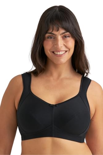 Miss Mary of Sweden Freedom Skin-Relief Bügelloser Baumwoll-BH 80F Schwarz von Miss Mary of Sweden