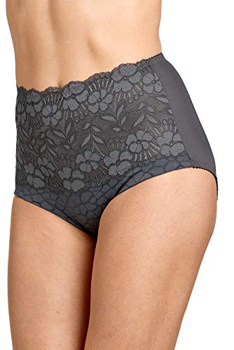 Miss Mary of Sweden Jacquard & Lace Miederhose 54 Dunkelgrau von Miss Mary of Sweden