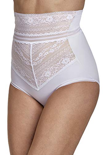 Miss Mary of Sweden Lace Vision Miederhose mit hoher Taille 48 Weiss von Miss Mary of Sweden