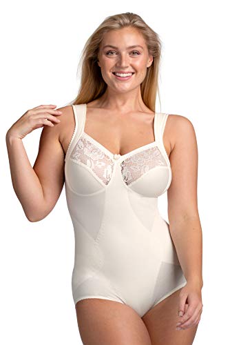 Miss Mary of Sweden Lovely Lace Shaping, bügelloser, formender Baumwoll-Body 110F Champagne von Miss Mary of Sweden