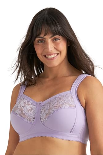 Miss Mary of Sweden Lovely Lace bügelloser Komfort-BH aus Baumwolle 110C Lavendel von Miss Mary of Sweden
