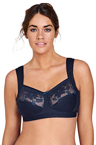Miss Mary of Sweden Lovely Lace bügelloser Komfort-BH aus Baumwolle 85E Dunkelblau Miss Mary of Sweden Lovely Lace bügelloser Komfort-BH aus Baumwolle 85E Dunkelblau von Miss Mary of Sweden