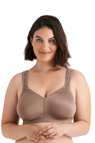 Miss Mary of Sweden Smoothly BH ohne Bügel – Glatter Vollschalen-BH mit formendem Futter, stützender Komfort 95C Taupe von Miss Mary of Sweden