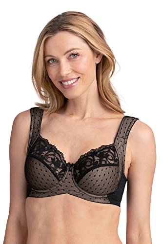 Miss Mary of Sweden Spitzen-BH mit Bügel Dotty Delicious 80B Schwarz von Miss Mary of Sweden