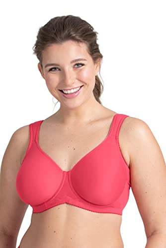 Miss Mary of Sweden – Stay Fresh T-Shirt BH mit Bügel, nahtlos und atmungsaktiv, breitere Träger für hohen Komfort und Halt 75B Koralle von Miss Mary of Sweden