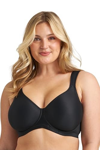 Miss Mary of Sweden – Stay Fresh T-Shirt BH mit Bügel, nahtlos und atmungsaktiv, breitere Träger für hohen Komfort und Halt 90E Schwarz von Miss Mary of Sweden
