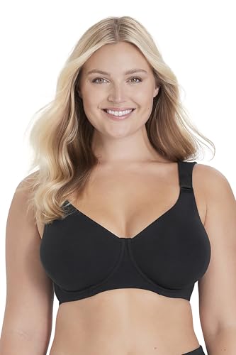 Miss Mary of Sweden T-Shirt BH mit Bügel – Bio-Baumwolle, nahtlos, gepolsterte Cups 100B Schwarz von Miss Mary of Sweden