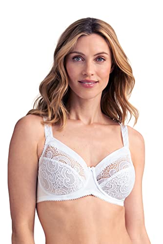 Miss Mary of Sweden Wonder Minimizer BH mit Bügel – Weißer Minimizer-BH mit Vollschalen, formt optisch Kleiner, starker Halt 105E Weiss von Miss Mary of Sweden