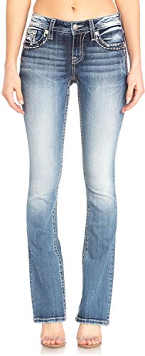 Miss Me - - Frauen Mid Rise M5014B310 Chloe Boot Jeans, 29, Medium Blue von Miss Me