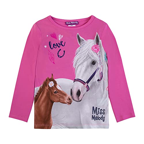 Miss Melody Mädchen Langarmshirt 76038 pink, Größe 128, 8 Jahre von Miss Melody