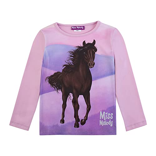 Miss Melody Mädchen Langarmshirt 76039 violett, Größe 128, 8 Jahre von Miss Melody