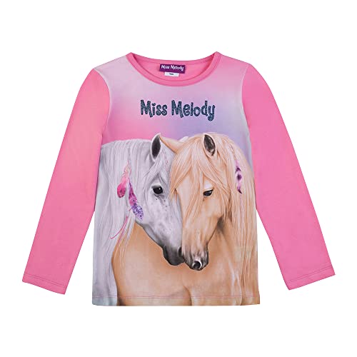 Miss Melody Mädchen Langarmshirt 76040 pink, Größe 128, 8 Jahre von Miss Melody