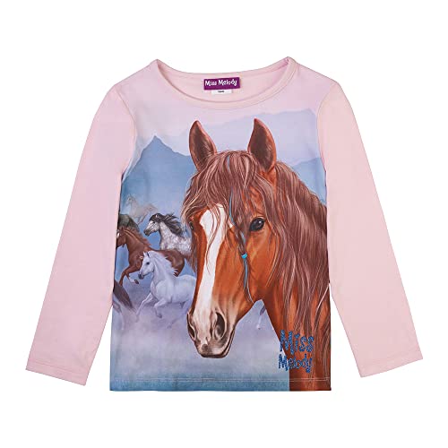 Miss Melody Mädchen Langarmshirt 76042 rosa, Größe 128, 8 Jahre von Miss Melody