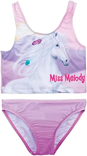 Miss Melody Mädchen Tankini mit Pferd 88839 (152, Rosa) von Miss Melody