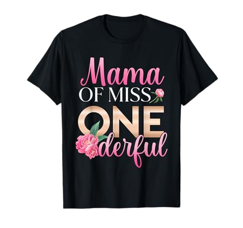 Mama of Miss Onederful Girls 1. Geburtstag Matching Family T-Shirt Mama of Miss Onederful Girls 1. Geburtstag Matching Family T-Shirt von Miss Onederful Girls First Birthday Family Gifts
