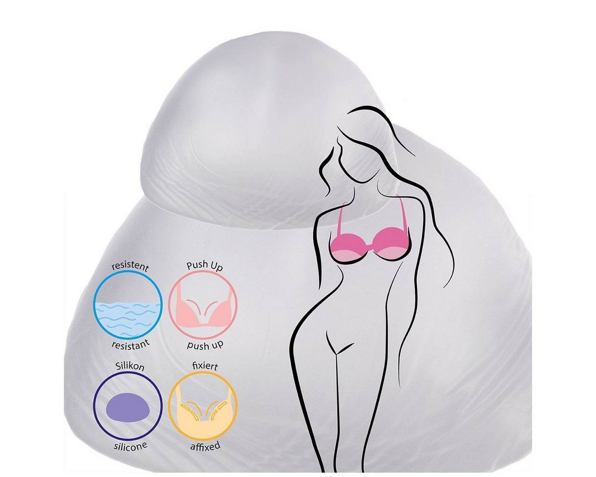 Miss Perfect BH-Einlagen W2G3900010202630, Silikon Triangel BH Einlage, Add-a-Size, Contour oder Push-up von Miss Perfect