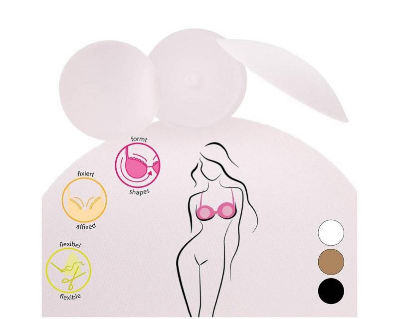 Miss Perfect Brustwarzenabdeckung W2G7000023457, Schaumstoff Weiß oder Schwarz, Silikon Haut oder Vlies Haut von Miss Perfect
