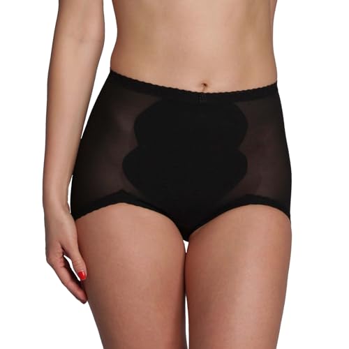 Miss Perfect Dessous Body Trim Feintüll Miederhose Shapewear Damen Hose Miederhose Bauchweg Unterhose Damen Bauchweg Slip Unterwäsche Größe 100 (50) in Schwarz von Miss Perfect