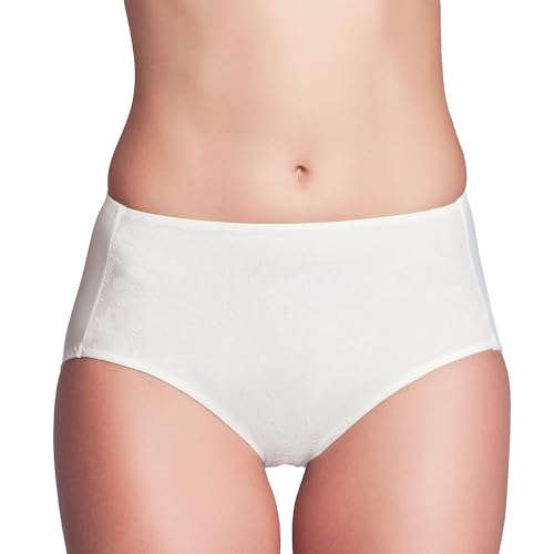 Miss Perfect Dessous Damen Minimizer Taillenslip Jacquard Slip Damen Spitze Unterhose Damen Hohe Taille in Champagner Größe XL (44) von Miss Perfect