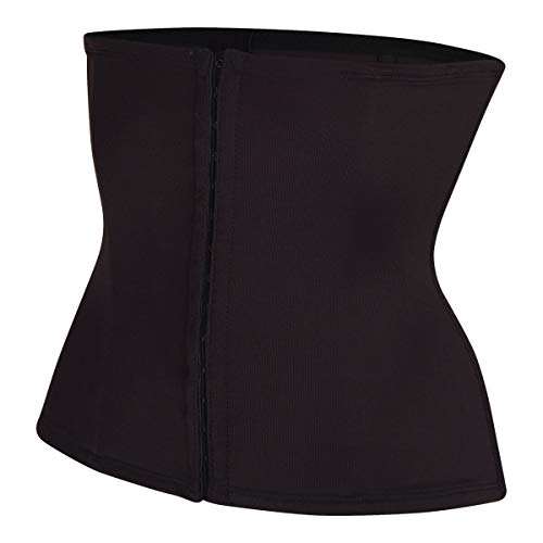 Miss Perfect TC Shapewear Damen - Gürtel mit Haken und Ösen Body Shaper Damen Korsett Bauch Weg Damen Waist Trainer - Extra Firm Control Schwarz Größe M von Miss Perfect