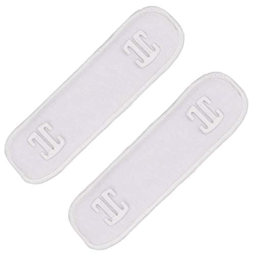 Miss Perfect Wow 2 Go BH Trägerpolster Schulterpolster BH Träger Polster Kissen Pads Trägerkissen Schulterschutz Komfort Baumwolle oder Silikon Schwarz Weiß Haut Transparent von Miss Perfect