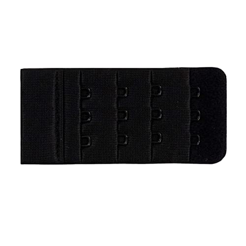 Miss Perfect Wow 2 Go BH Verlängerung 3 Haken Schwarz BH Verschluss Erweiterung Bra Extender 4,5 cm Breite von Miss Perfect