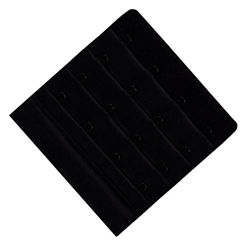Miss Perfect Wow 2 Go BH Verlängerung 4 Haken Schwarz BH Verschluss Erweiterung Bra Extender 7,6 cm Breite von Miss Perfect