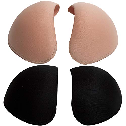 Miss Perfect Wow 2 Go Schulterpolster Schulterpads Schulter Push up Pads Shoulder Pads Schaumstoff Regular und Full Size Hautfarben Haut und Schwarz von Miss Perfect