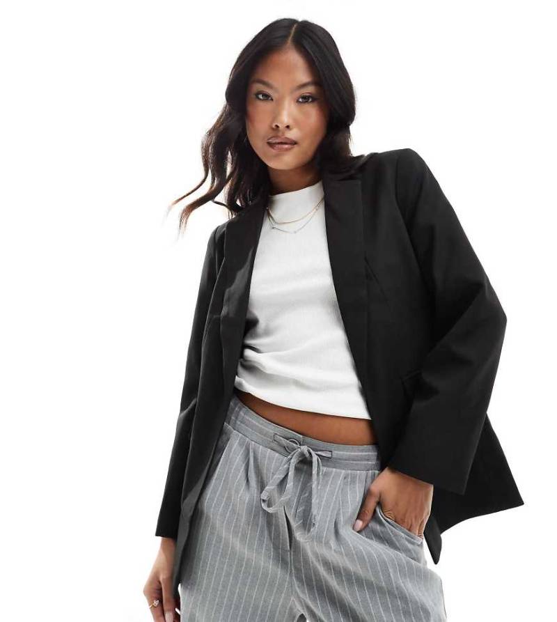 Miss Selfridge Petite - Basic-Blazer in Schwarz von Miss Selfridge Petite