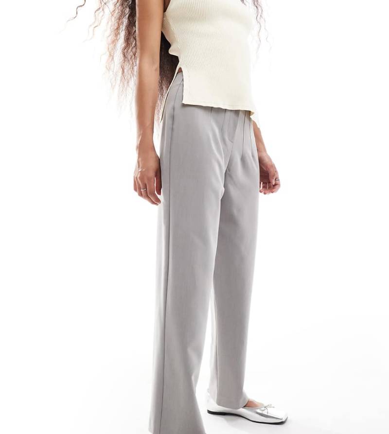 Miss Selfridge Petite - Basic-Zigarettenhose in Grau von Miss Selfridge Petite