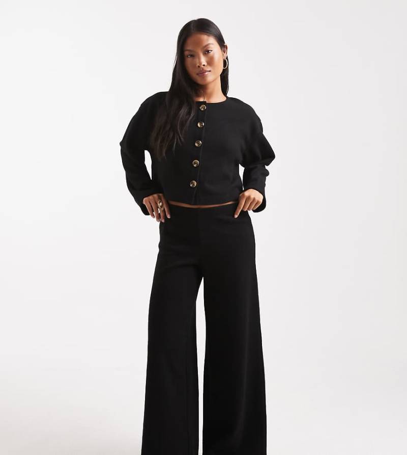 Miss Selfridge Petite - Superweiche Hose in Schwarz, Kombiteil von Miss Selfridge Petite