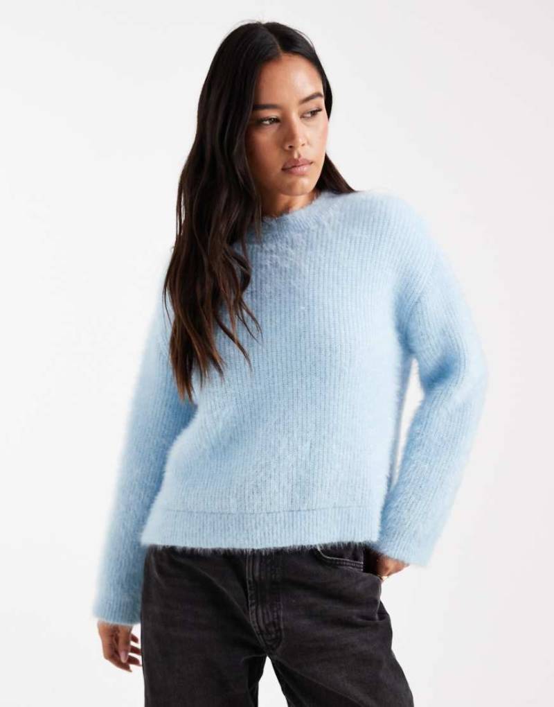 Miss Selfridge - Kastiger Pullover in Blau-Grün von Miss Selfridge