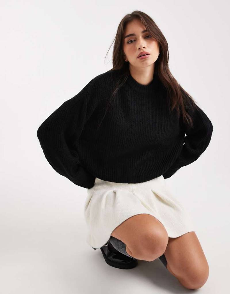 Miss Selfridge - Lässiger Strickpullover in Schwarz Miss Selfridge - Lässiger Strickpullover in Schwarz von Miss Selfridge