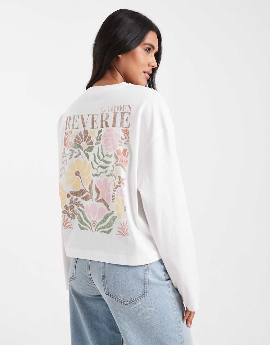 Miss Selfridge - Langärmliges Skater-T-Shirt mit Print-Bunt von Miss Selfridge