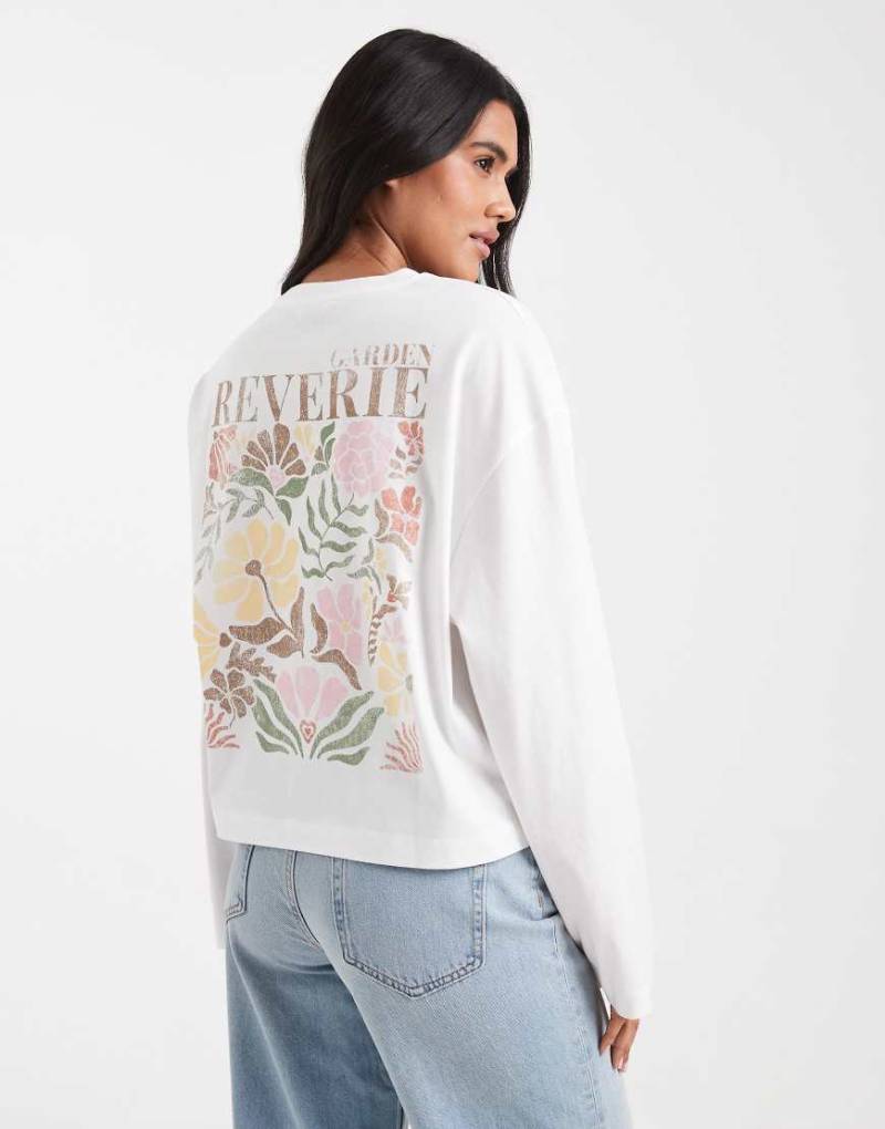 Miss Selfridge - Langärmliges Skater-T-Shirt mit Print-Bunt von Miss Selfridge