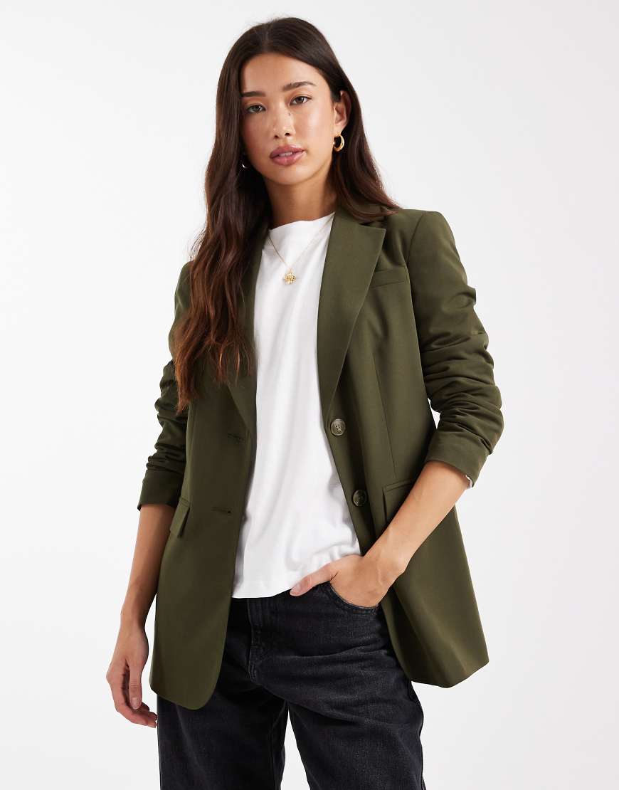 Miss Selfridge - Oversize-Blazer in Olivgrün von Miss Selfridge