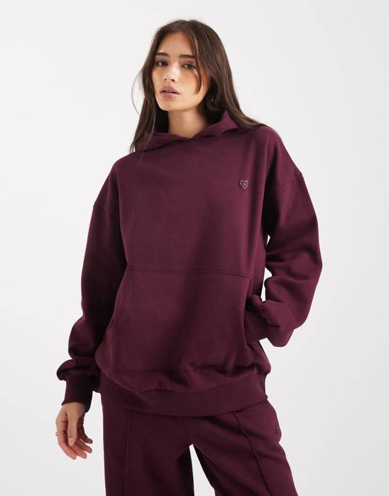 Miss Selfridge - Oversize-Kapuzenpullover in Pflaume-Lila von Miss Selfridge