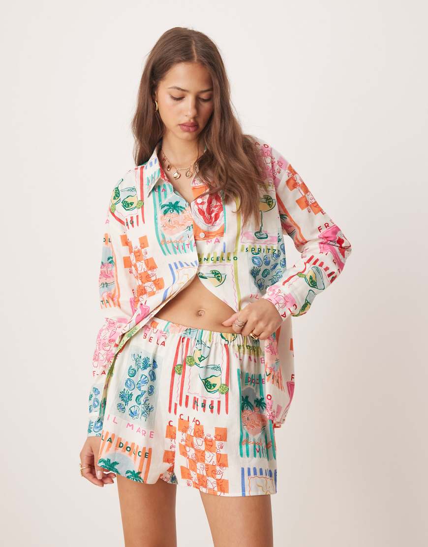 Miss Selfridge - Shorts mit Freizeitprint, Kombiteil-Bunt Miss Selfridge - Shorts mit Freizeitprint, Kombiteil-Bunt von Miss Selfridge