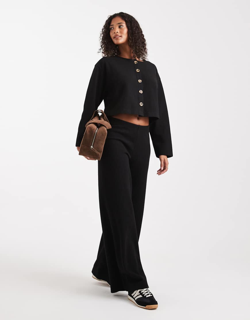 Miss Selfridge - Superweiches Hosen-Outfit in Schwarz von Miss Selfridge