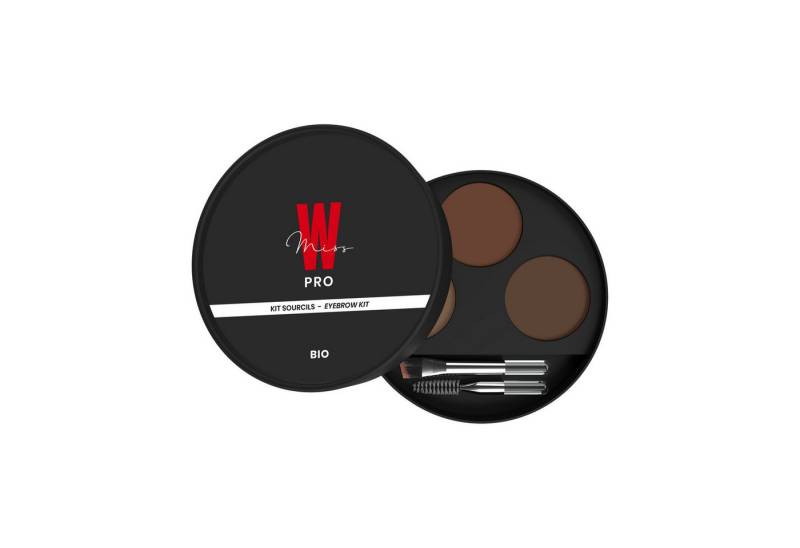 Miss W Pro Augen-Make-Up-Set Veganes Augenbrauen-Set mit Bio-Inhaltsstoffen für perfektes Styling, Veganer Augenbrauen-Styler mit Bio-Pflege für präzises Finish von Miss W Pro